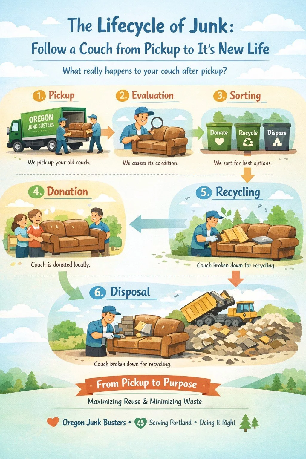 The Lifecycle of Junk: Follow a Couch from Pickup to Its New Life