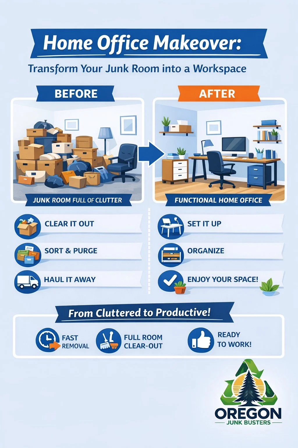 Home Office Makeover: Converting Your Junk Room into a Workspace