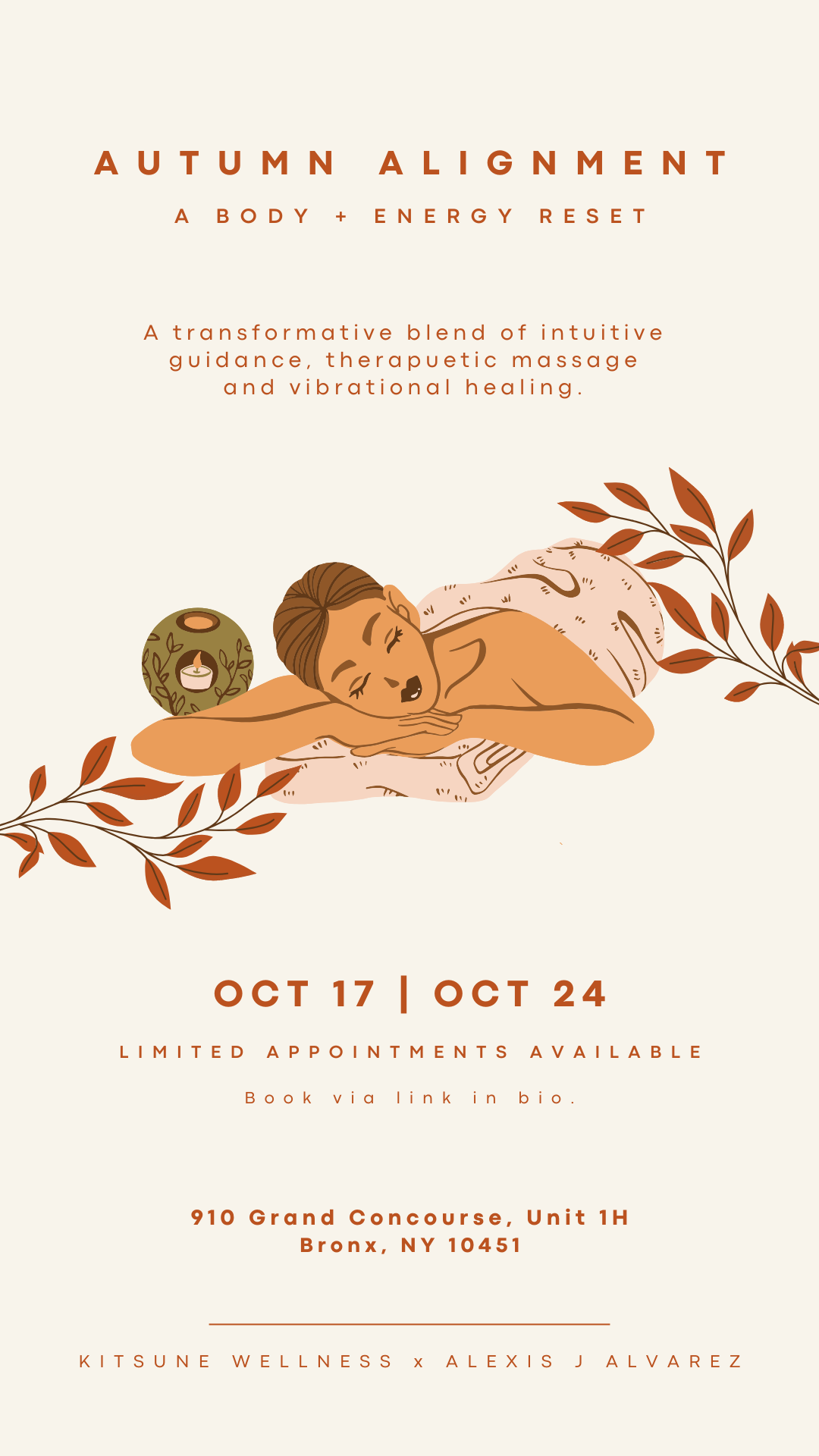 Autumn Alignment | Massage + Energy Healing in the Bronx