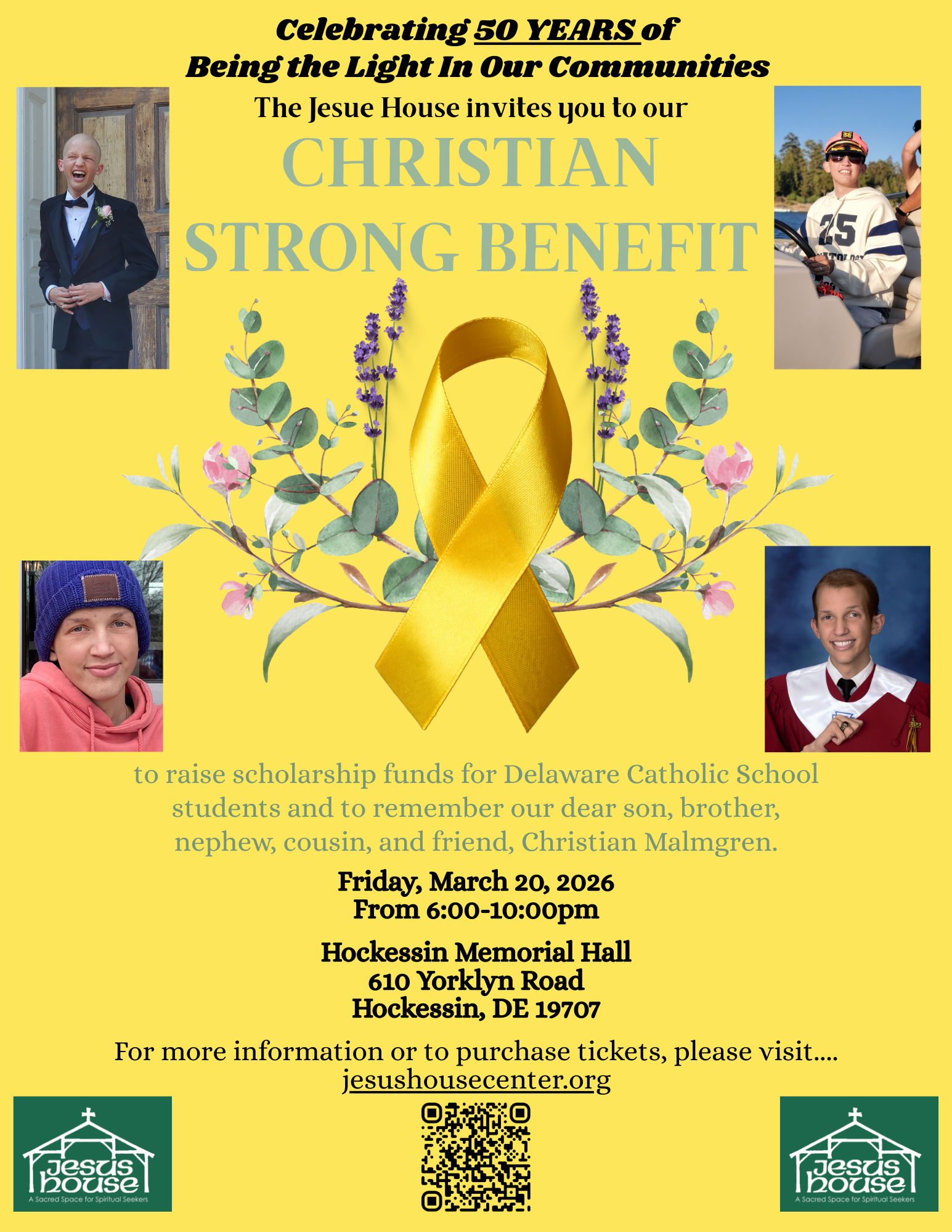 50th Anniversary  Christian Strong Benefit