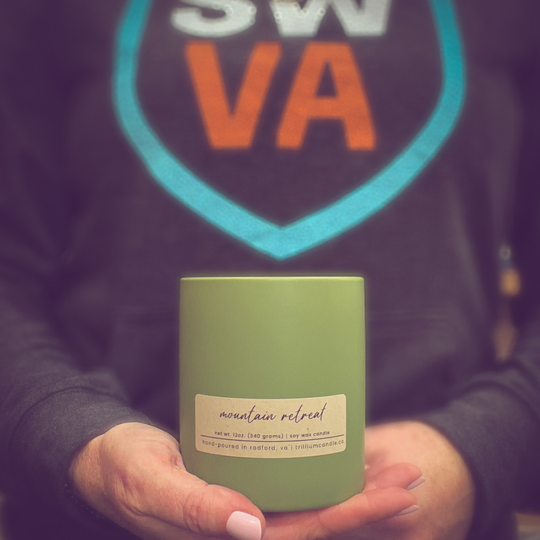 woman holding candle