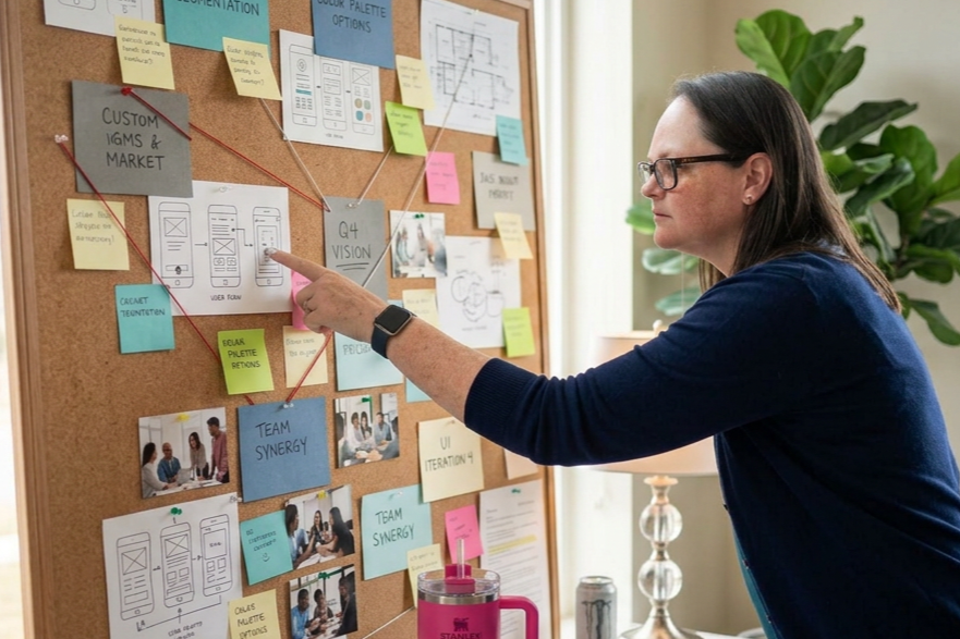 Jess leading a Big Ideas Made Simple Intensive