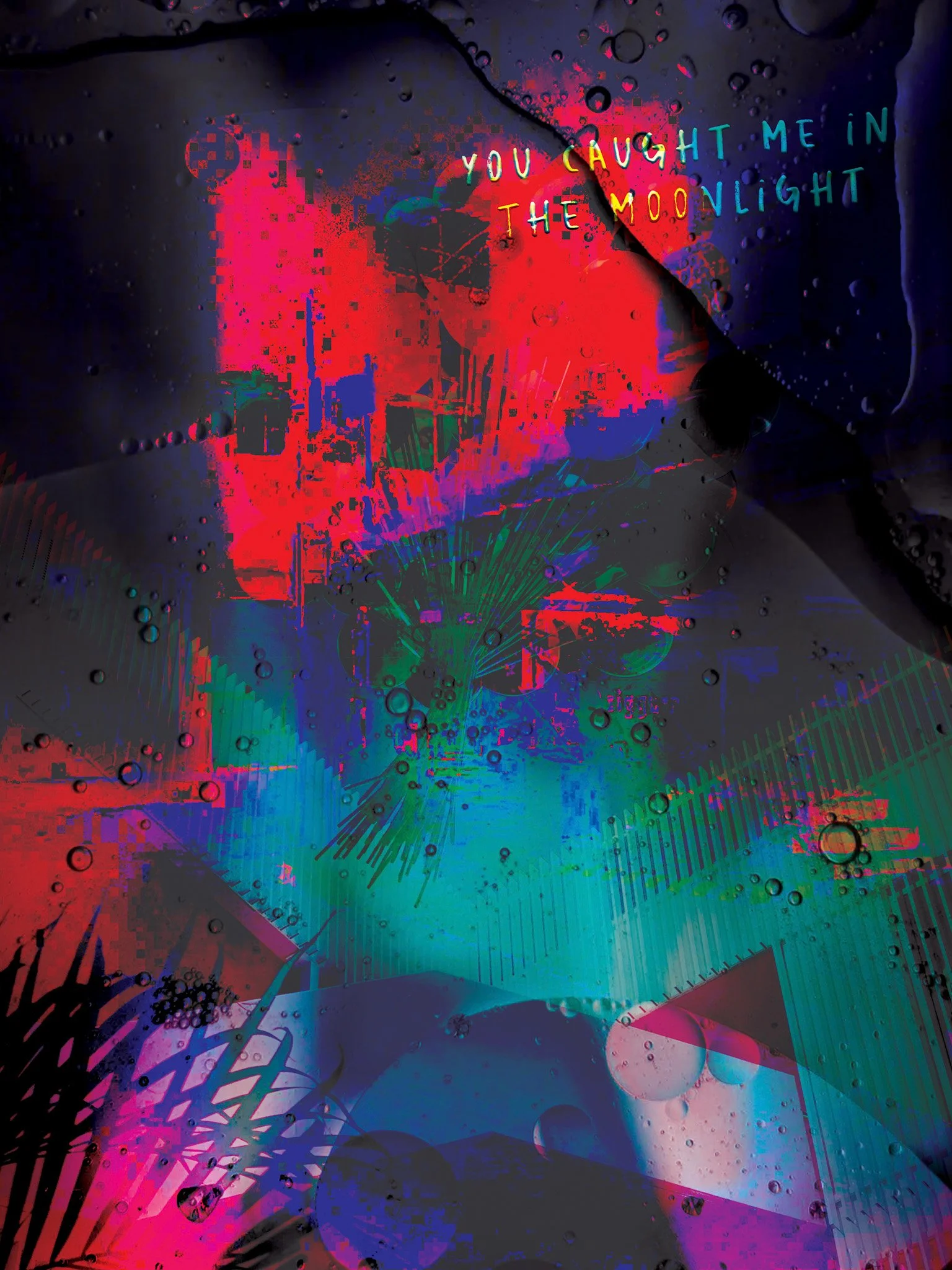 caught me in the moonlight. 2024. digital montage