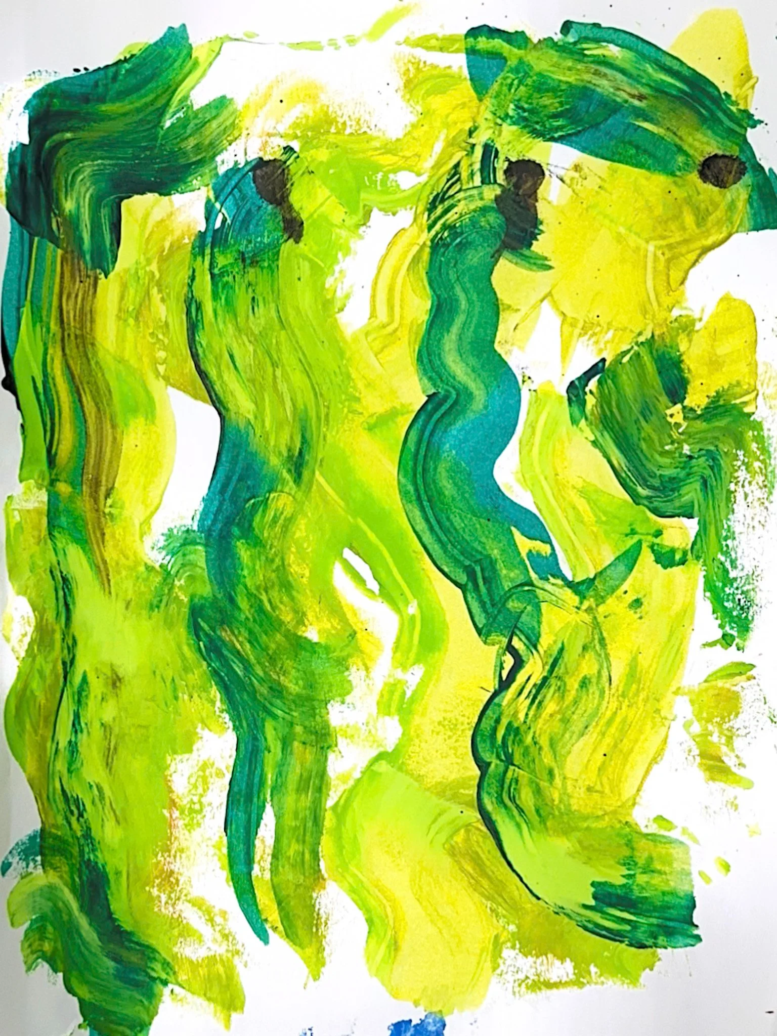 nuclear. 2024. 11x14 in. acrylic on paper.