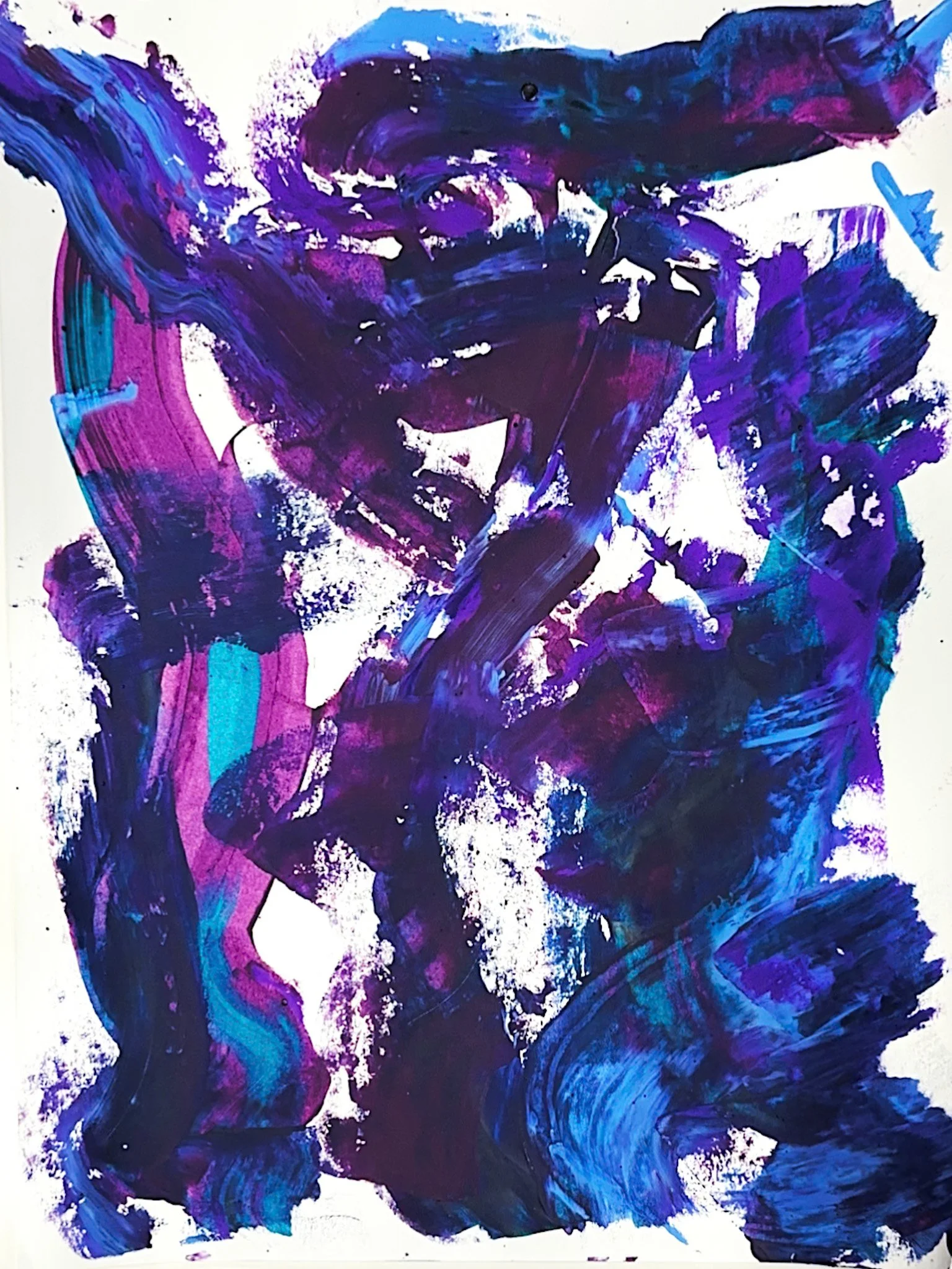 enigma. 2024. 11x14 in. acrylic on paper. 