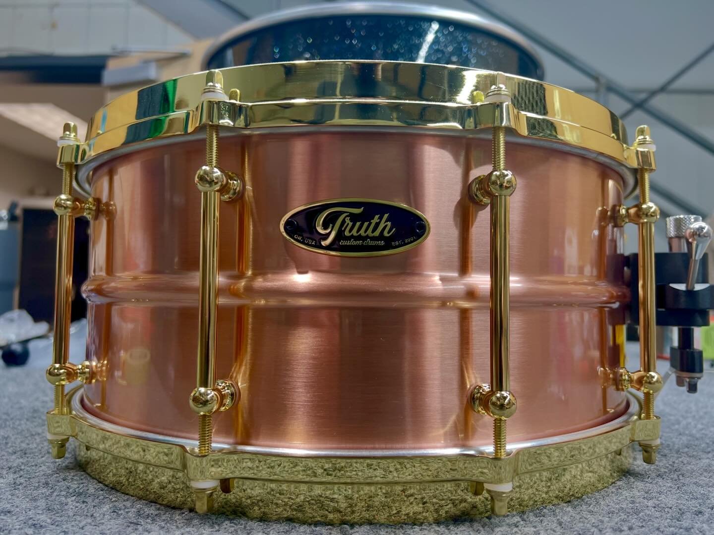 14x6.5 brushed copper snare heading to to Indonesia for @ozomrockers 

#truthcustomdrums #customdrums #snare