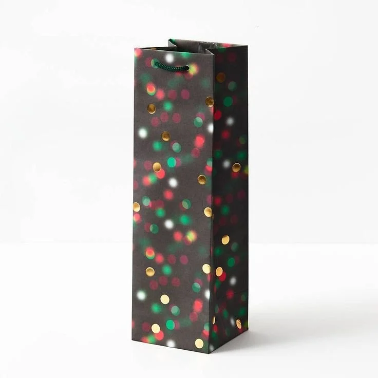 Holiday Twinkle Lights Wine Gift Bag | Paper Source.jpg