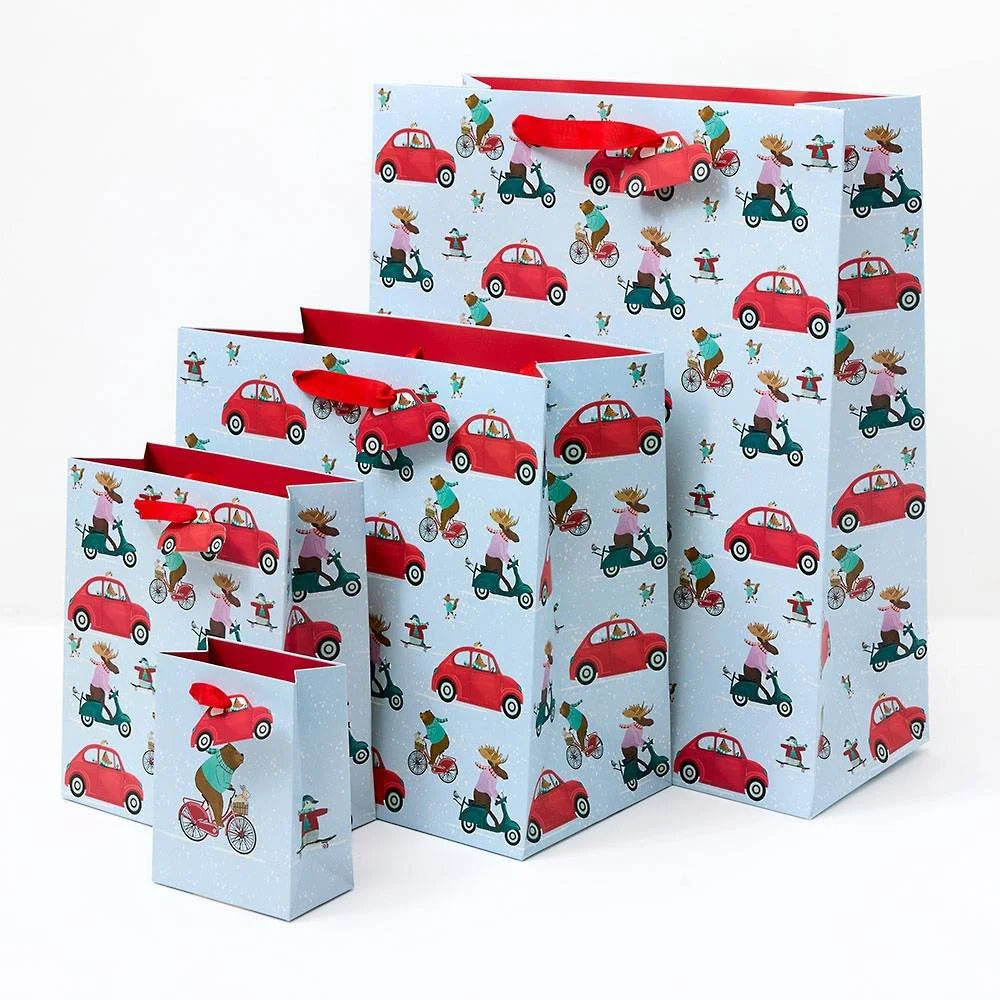 Popular selling gift bag with a 75% sell-through.