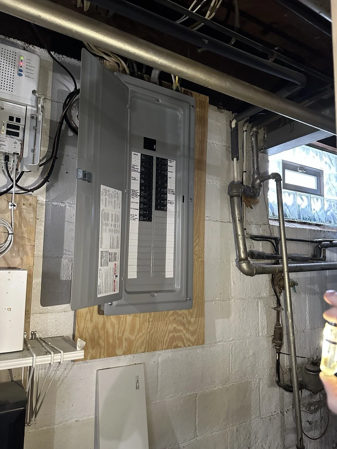 New 200-amp electrical panel with every circuit clearly labeled by JJM Electric