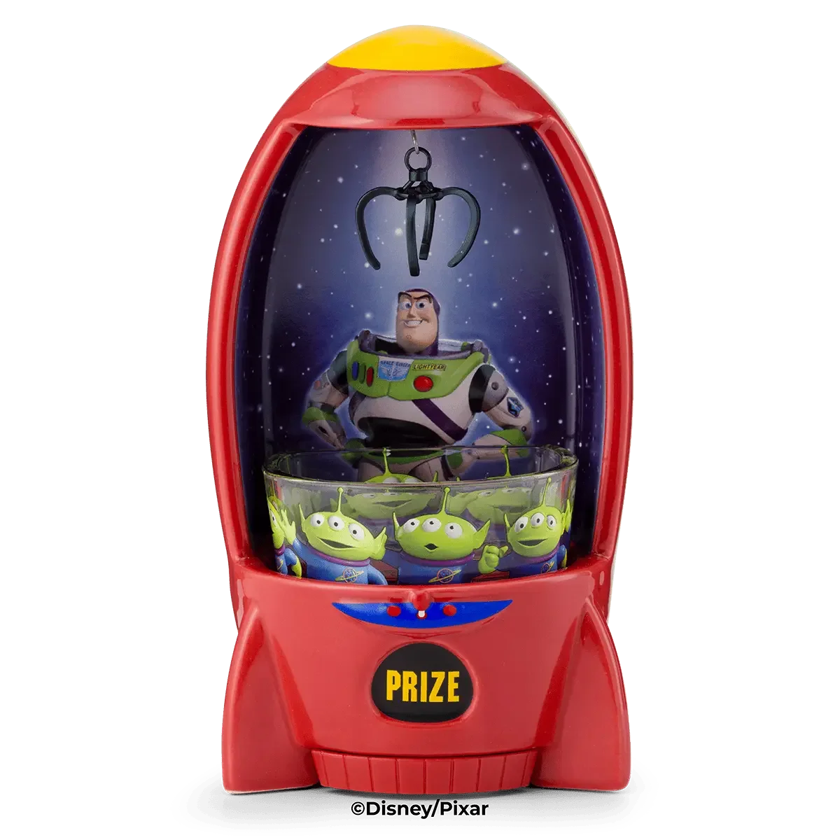 Toy Story The Claw Scentsy Warmer showing arcade-style design with Buzz Lightyear inside