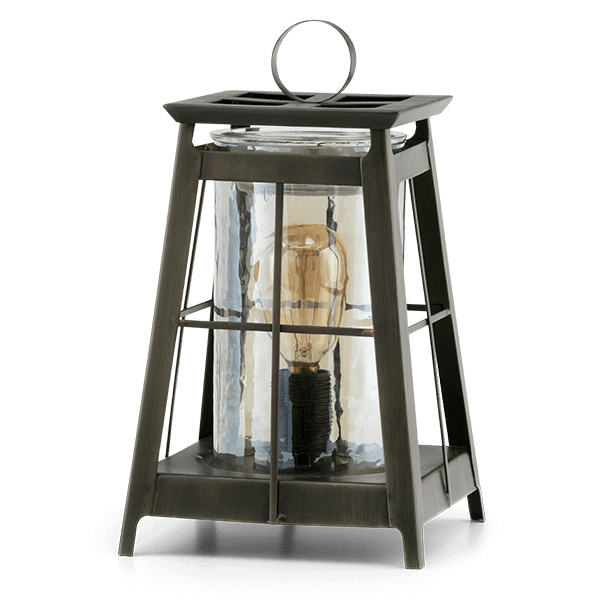 Shining Light Scentsy Warmer with modern lantern-inspired design on a white background