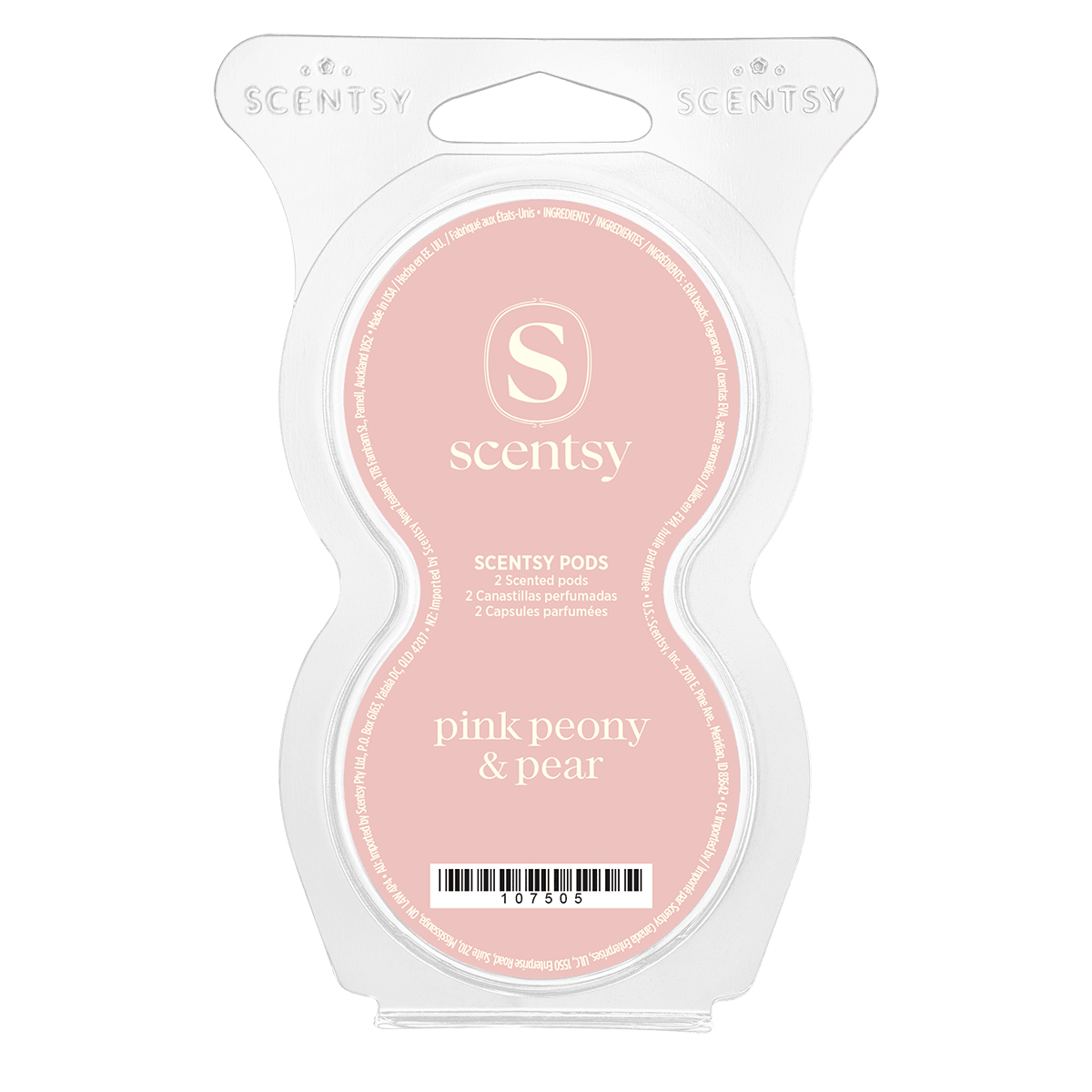 Pink Peony & Pear Scentsy Pod Twin Pack