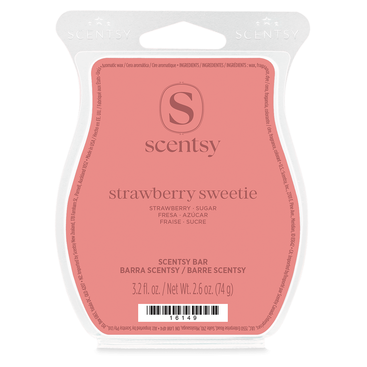 Strawberry Sweetie Scentsy Wax Bar