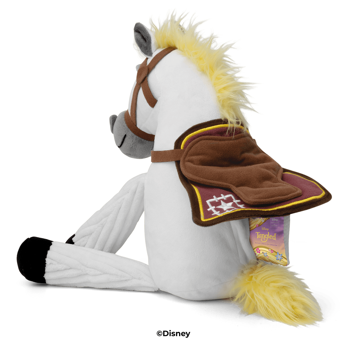 Maximus plush Scentsy Buddy Tangled back view of his saddle on his back