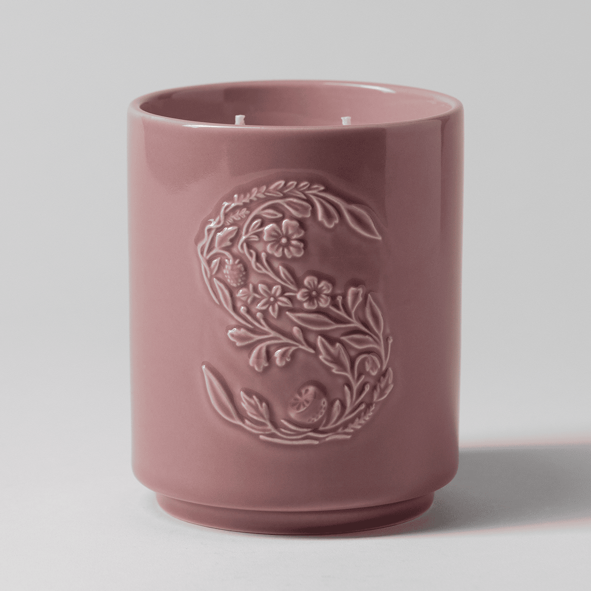 Cashmere Vanilla Sugar Scentsy Candle displayed unlit against a soft grey background