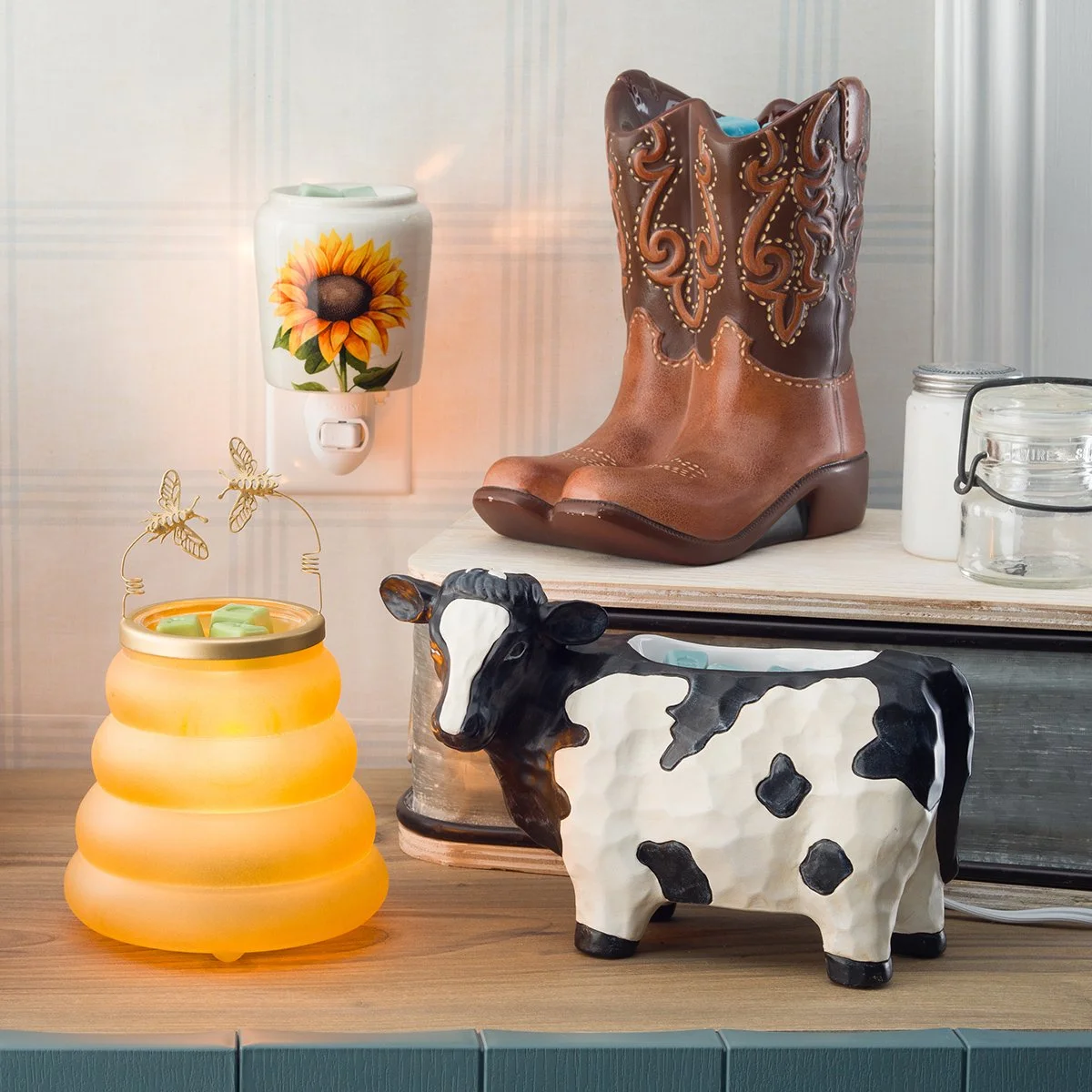 Scentsy warmers in Canada featuring decorative electric wax warmers for home fragrance