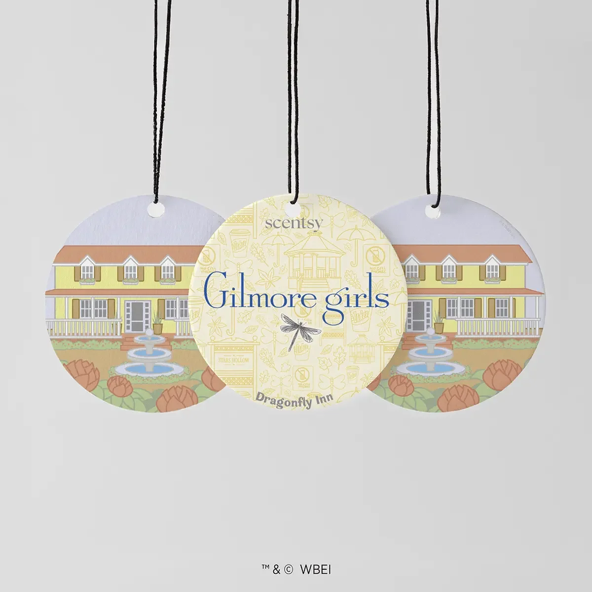 Gilmore Girls Scentsy Dragonfly Inn Scent Circle with Stars Hollow inspired artwork