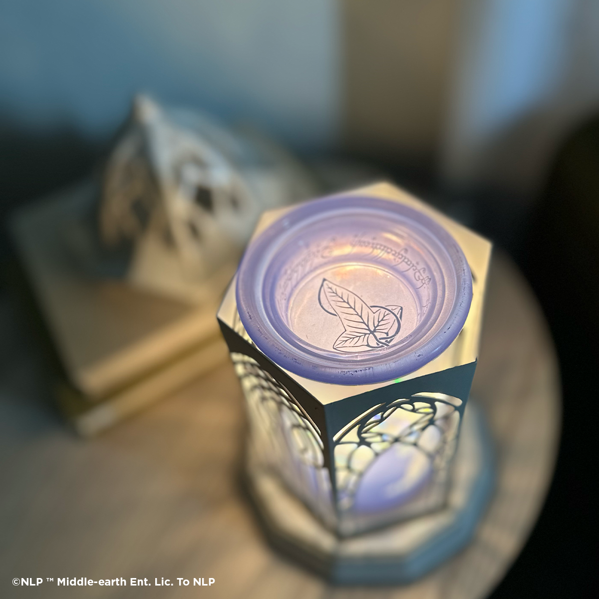 Rivendell Scentsy Warmer wax dish featuring a decorative leaf design inspired by The Lord of the Rings