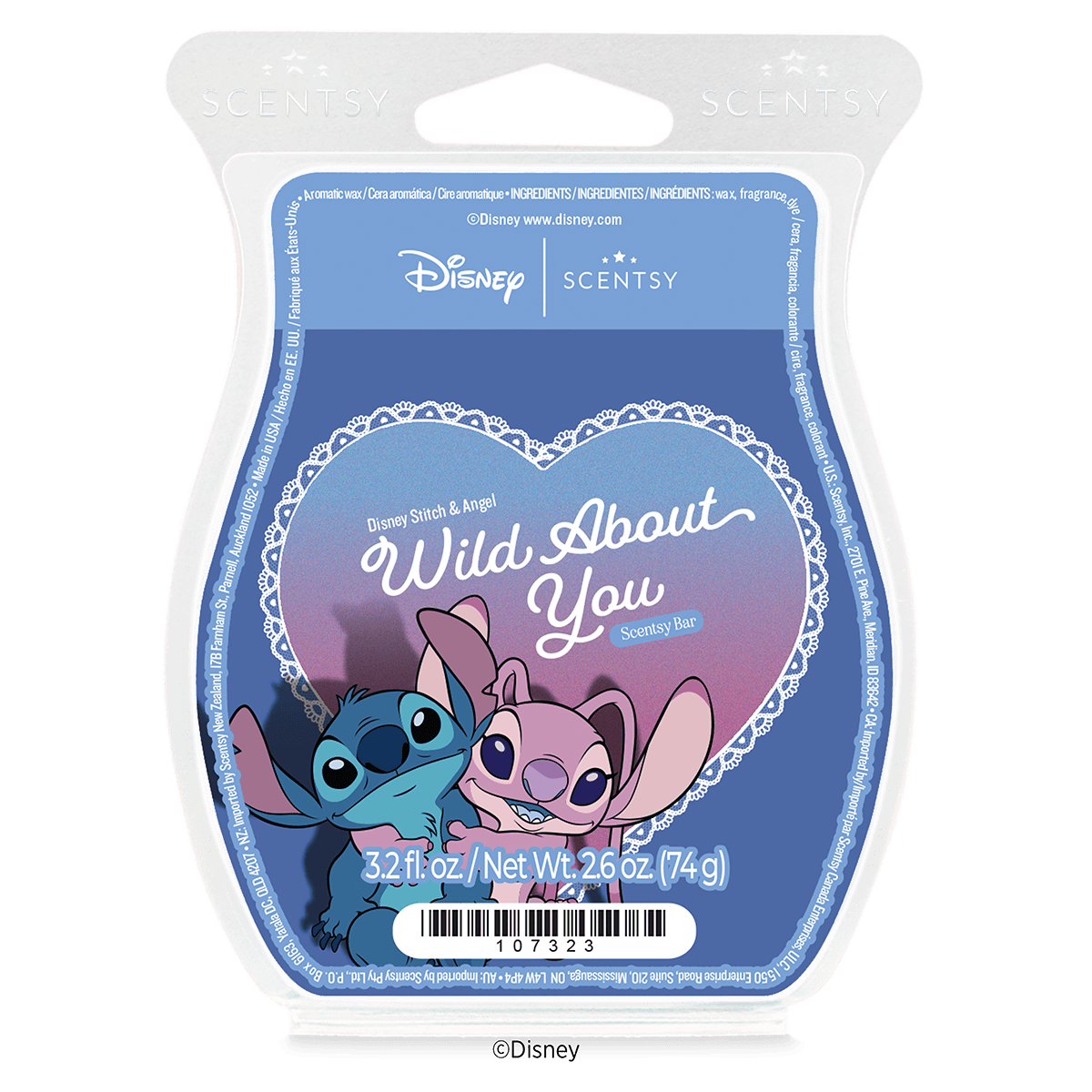 Disney Stitch and Angel: Wild About You – Scentsy Wax Bar