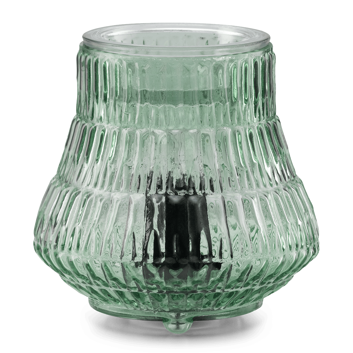 Moroccan Mint Scentsy Warmer with textured glass design on a white background