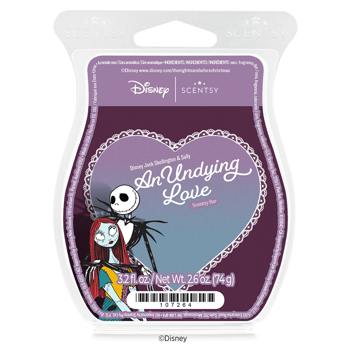 Disney Jack Skellington & Sally: An Undying Love – Scentsy Wax Bar