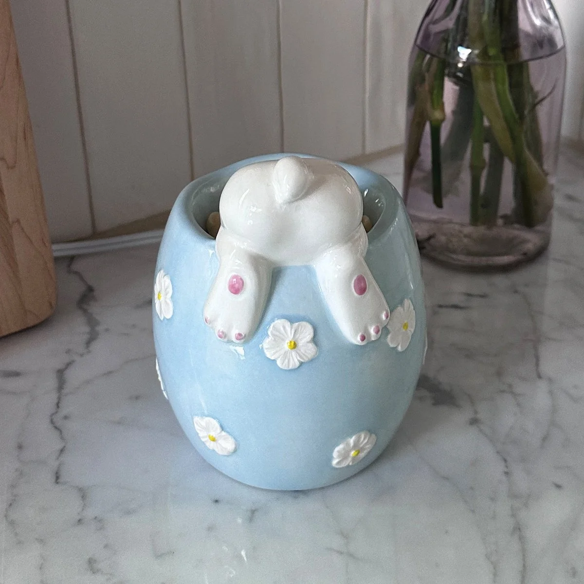 Curious Cottontail Scentsy Warmer styled on a kitchen counter