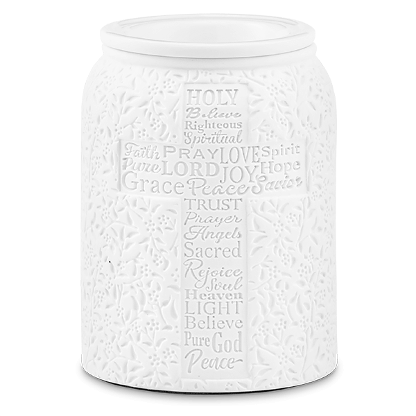 Trust in Him Scentsy Warmer with faith-inspired design