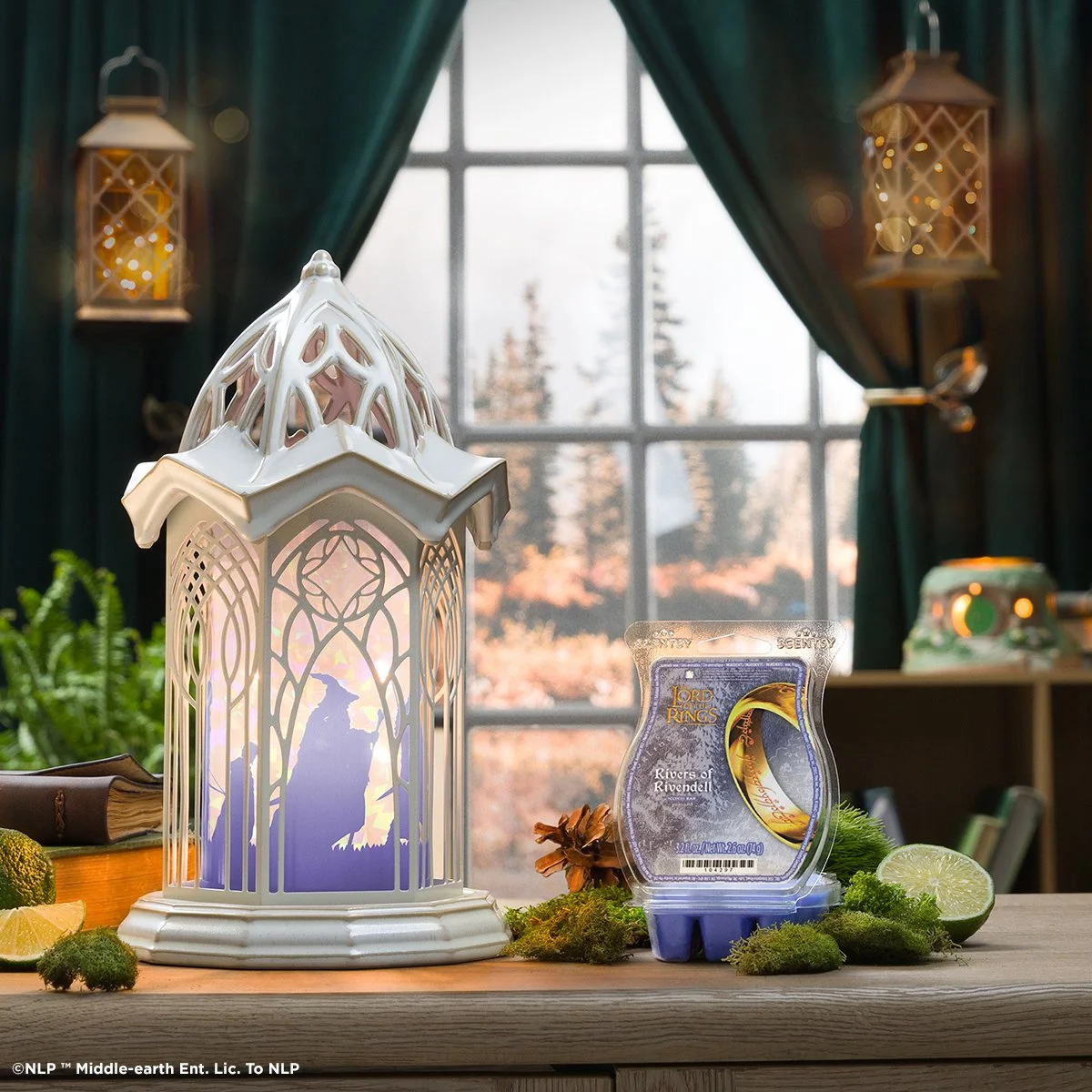 The Lord of the Rings Rivendell Scentsy Warmer with Rivers of Rivendell Scentsy Bar