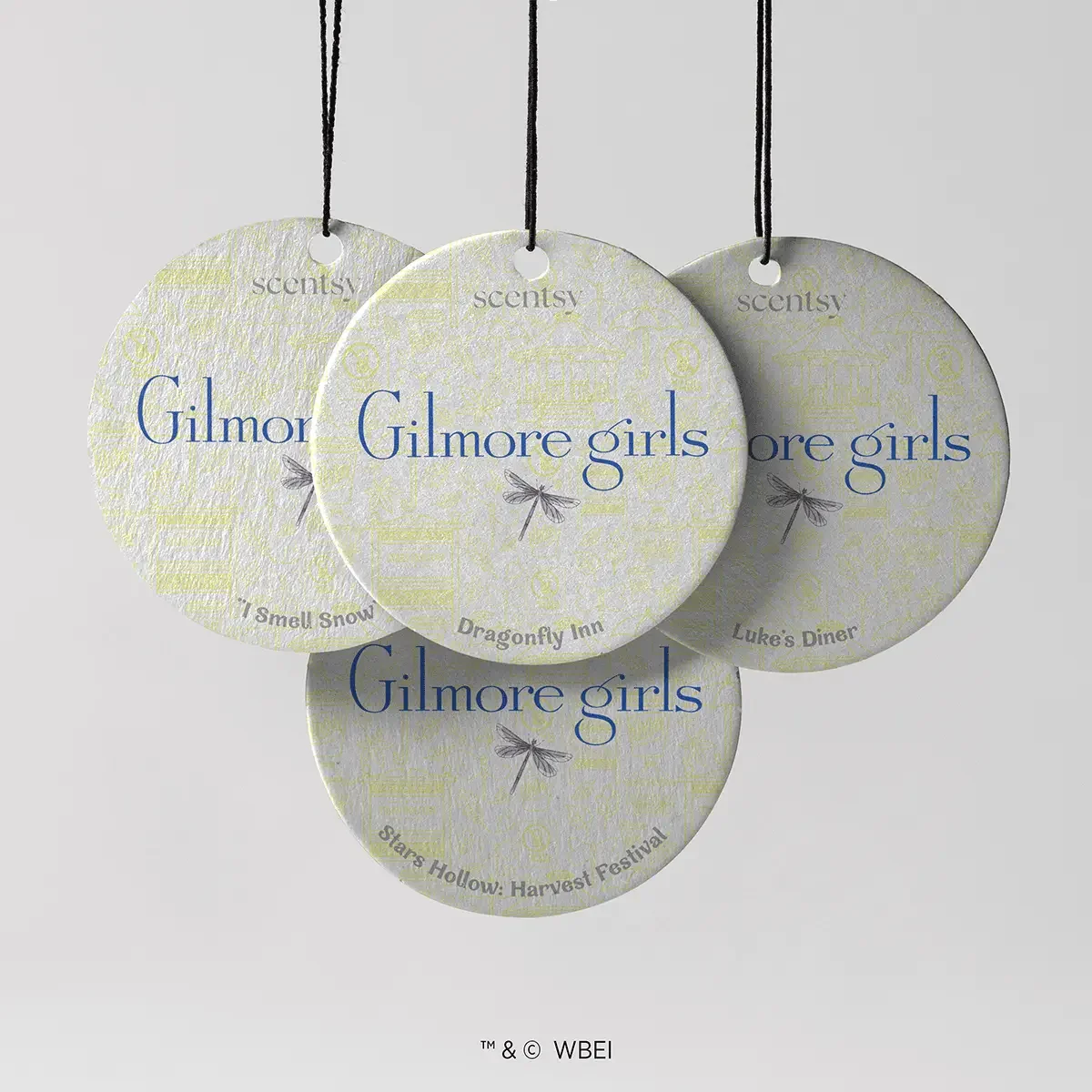 Gilmore Girls Scentsy A Stroll Through Stars Hollow Scent Circle Bundle with four fragrances
