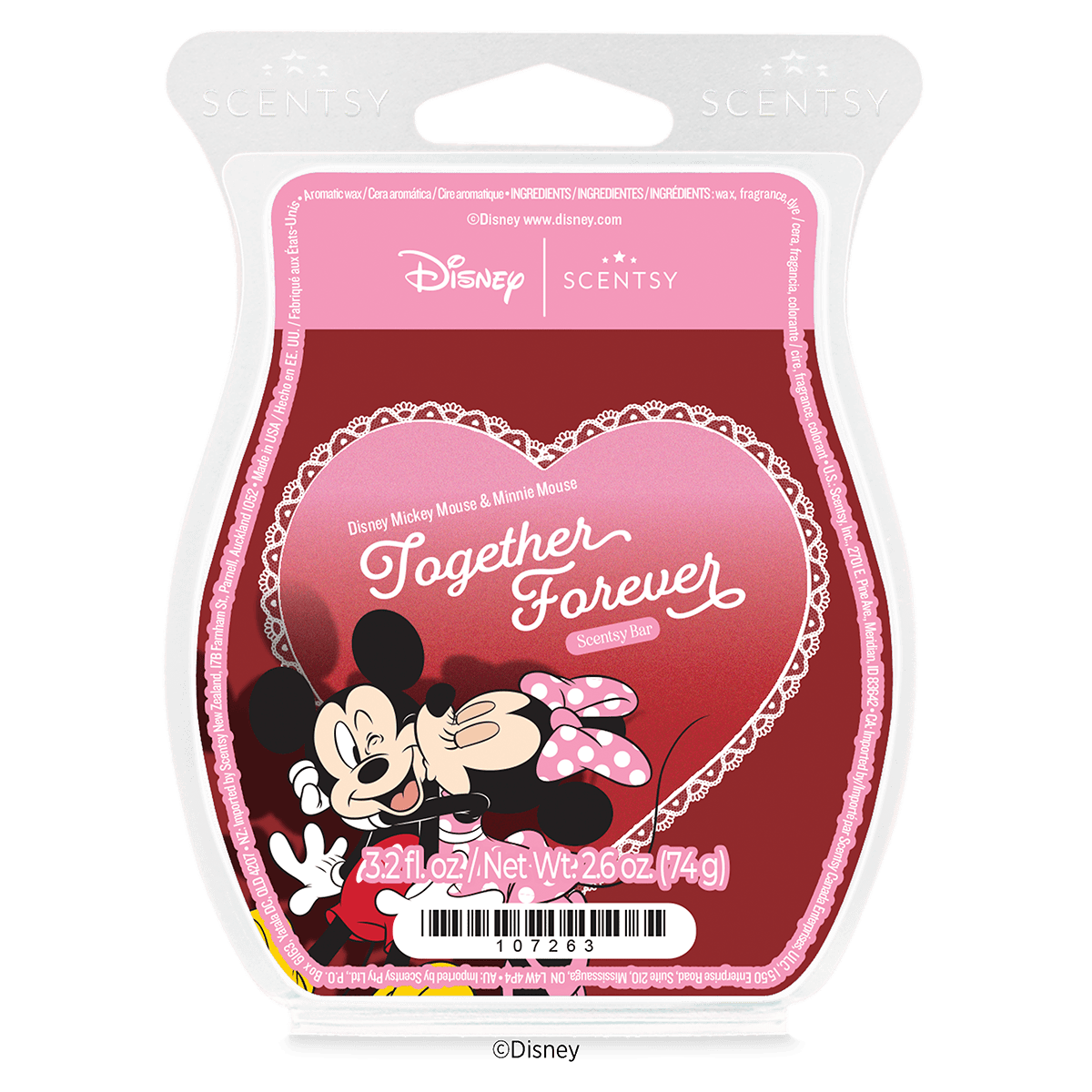 Disney Mickey Mouse & Minnie Mouse: Together Forever – Scentsy Wax Bar