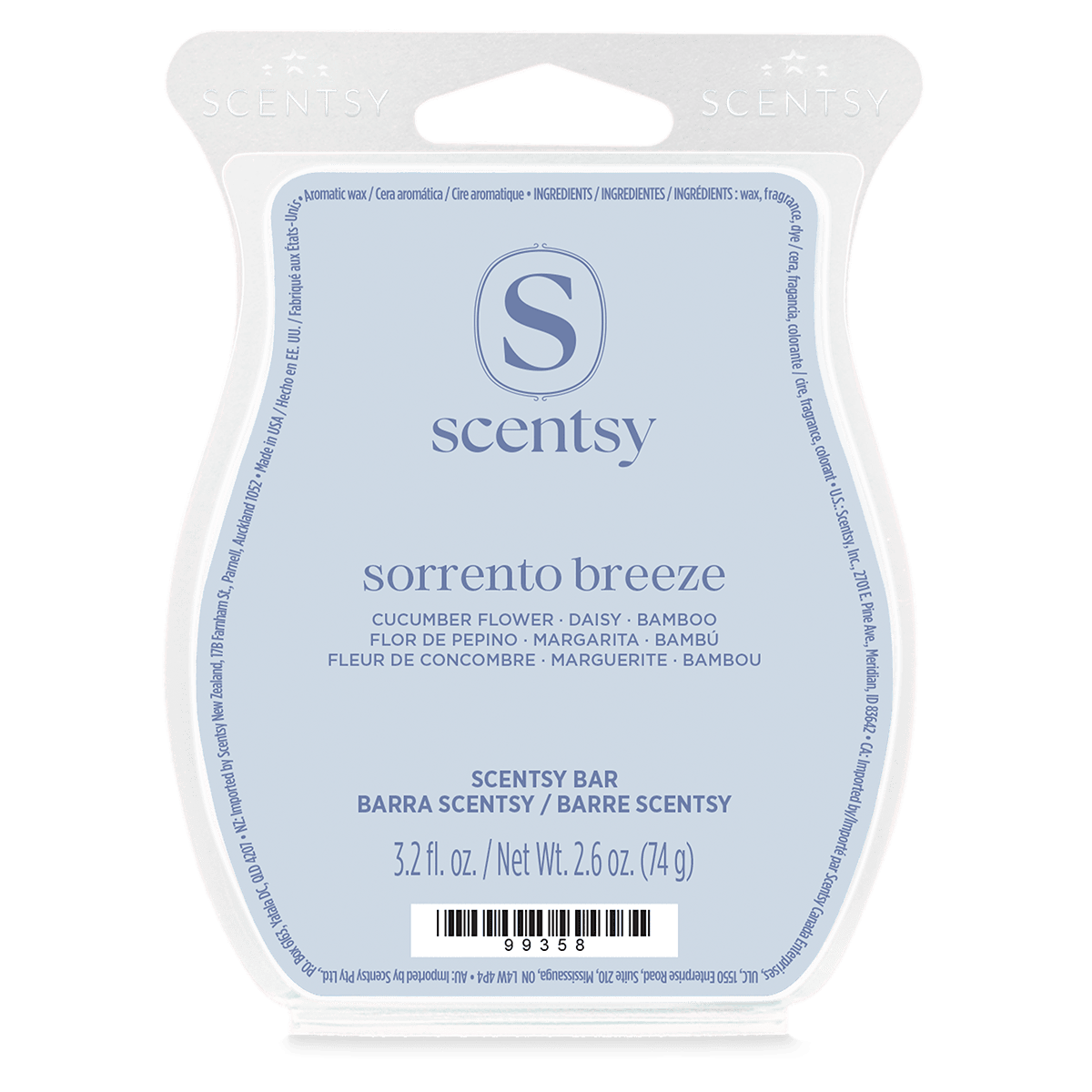 Sorrento Breeze Scentsy Wax Bar