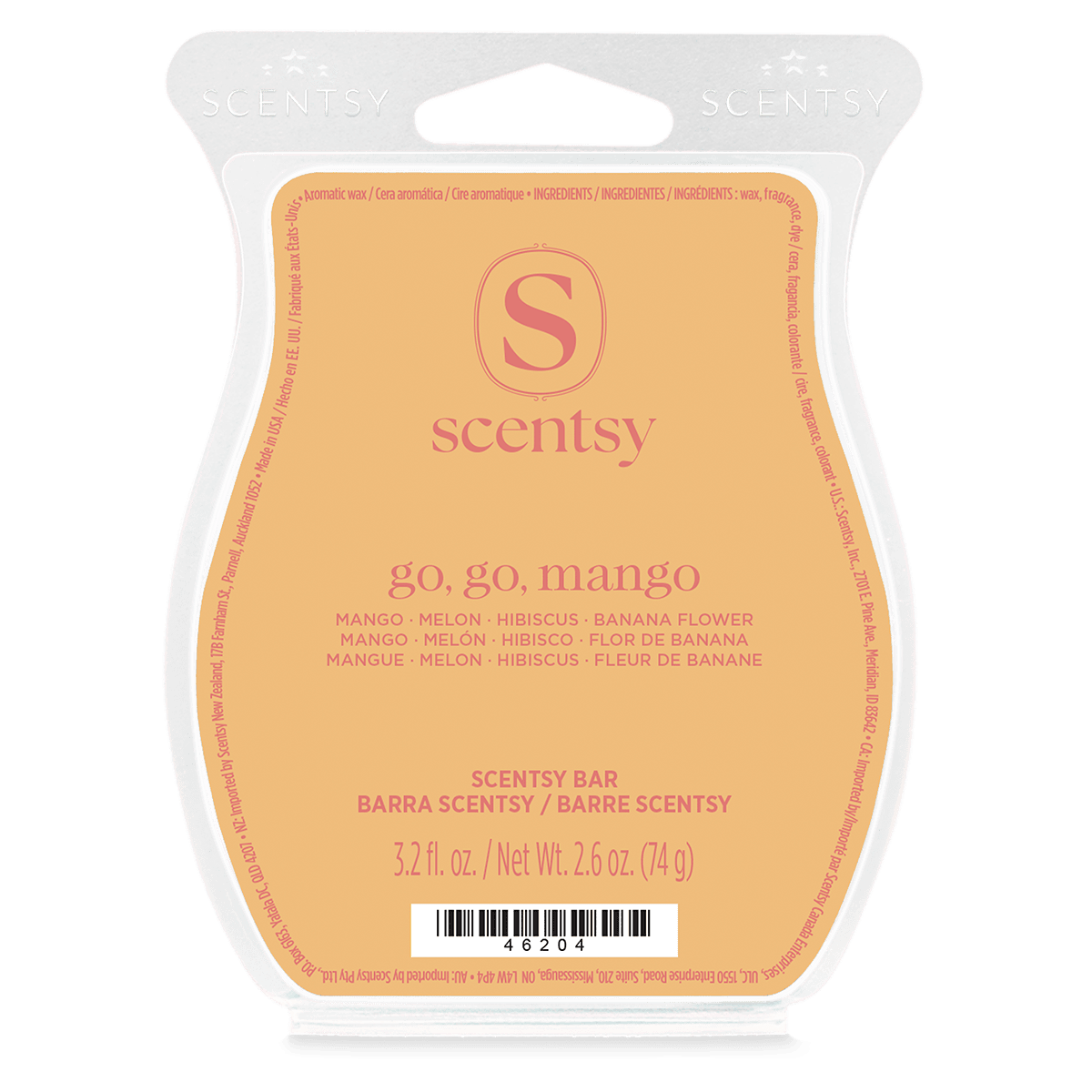 Go, Go Mango Scentsy Wax Bar