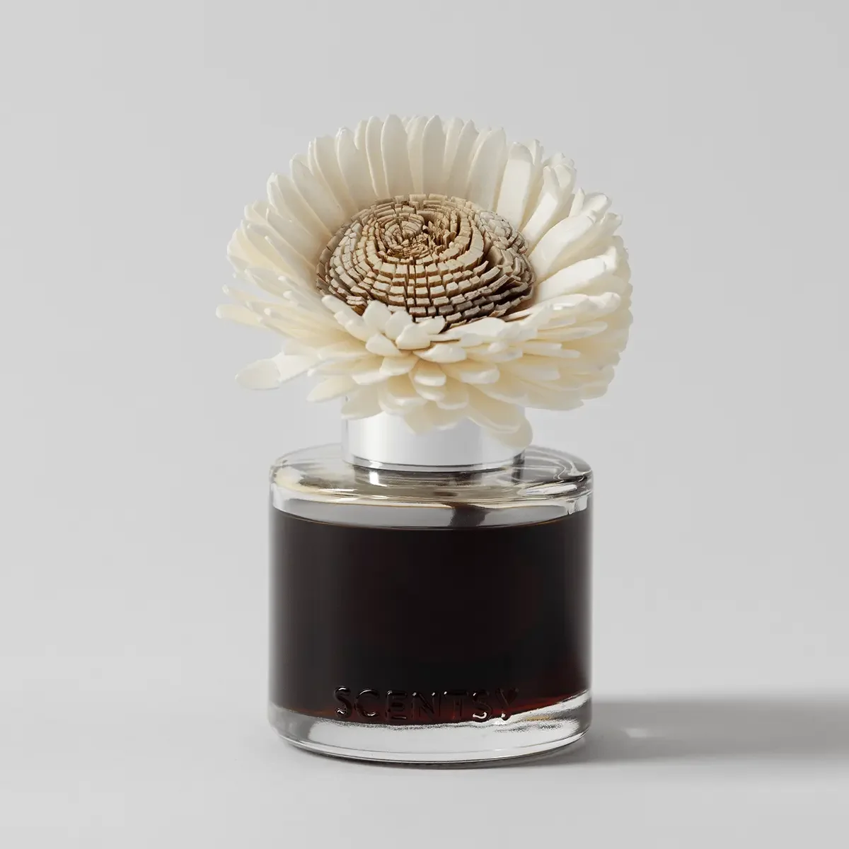 Pumpkin Oak Stunning Sunflower Scentsy Fragrance Flower with natural white petals before absorbing fragrance oil