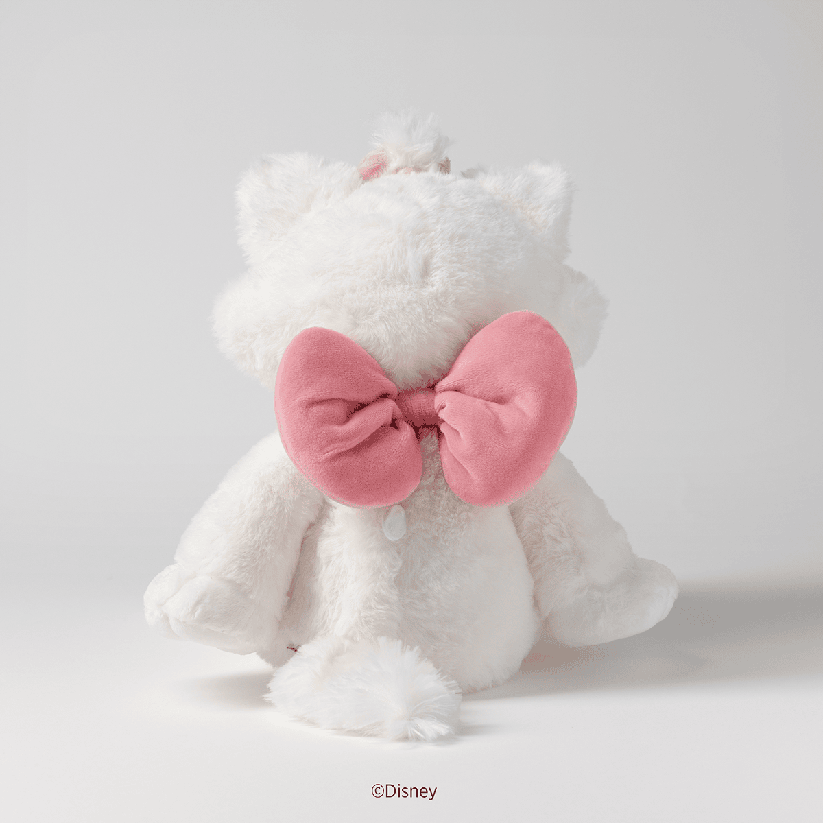 Disney Marie Scentsy Buddy plush inspired by The Aristocats showing back view with her big pink bow
