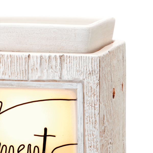 Close-up of texture design on Every Moment Matters Scentsy Warmer