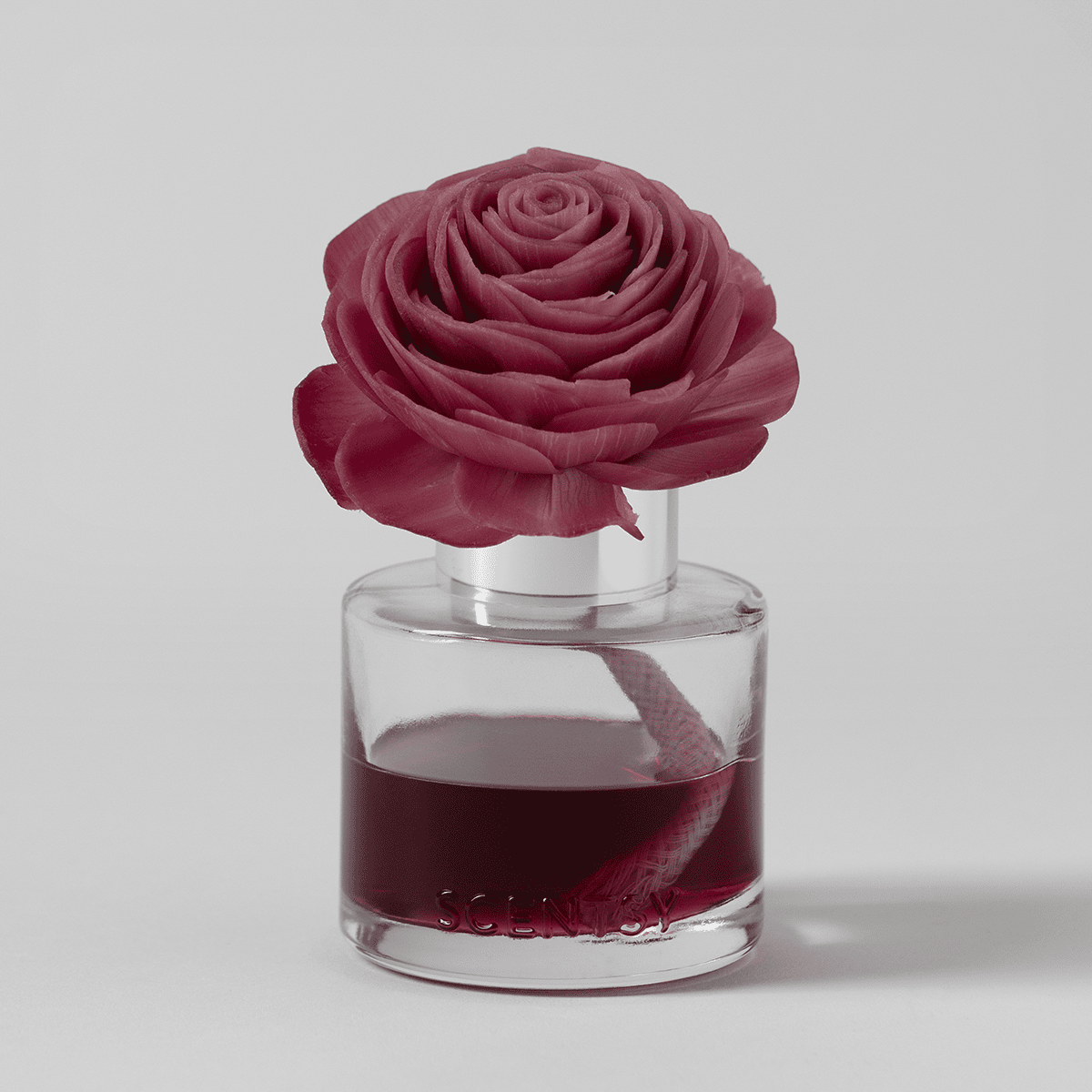 Scentsy Plum & Vanilla Orchid Prim Posy Fragrance Flower showing the pink flower