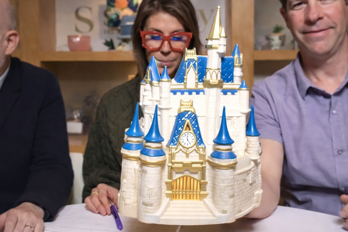 Scentsy Cinderella Castle Warmer shown during presale preview March 2026