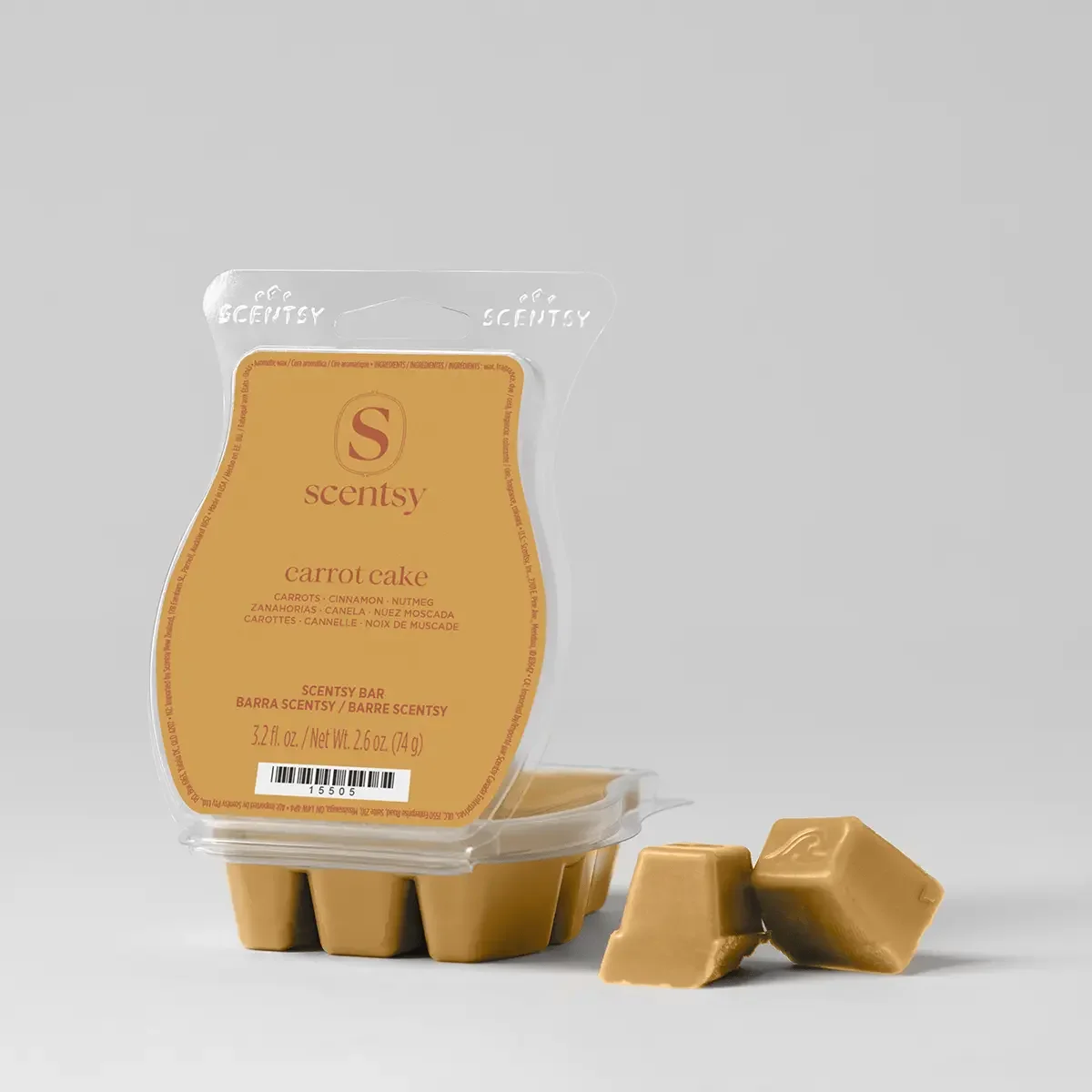 Carrot Cake Scentsy Bar with a sweet gourmand fragrance of carrots, cinnamon and nutmeg