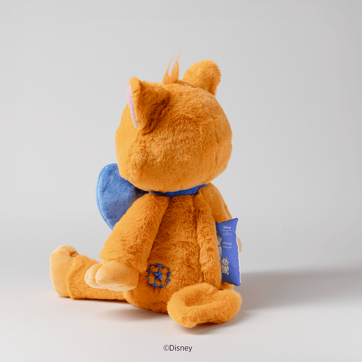 Disney Toulouse Scentsy Buddy plush inspired by The Aristocats showing the back view zipper pocket