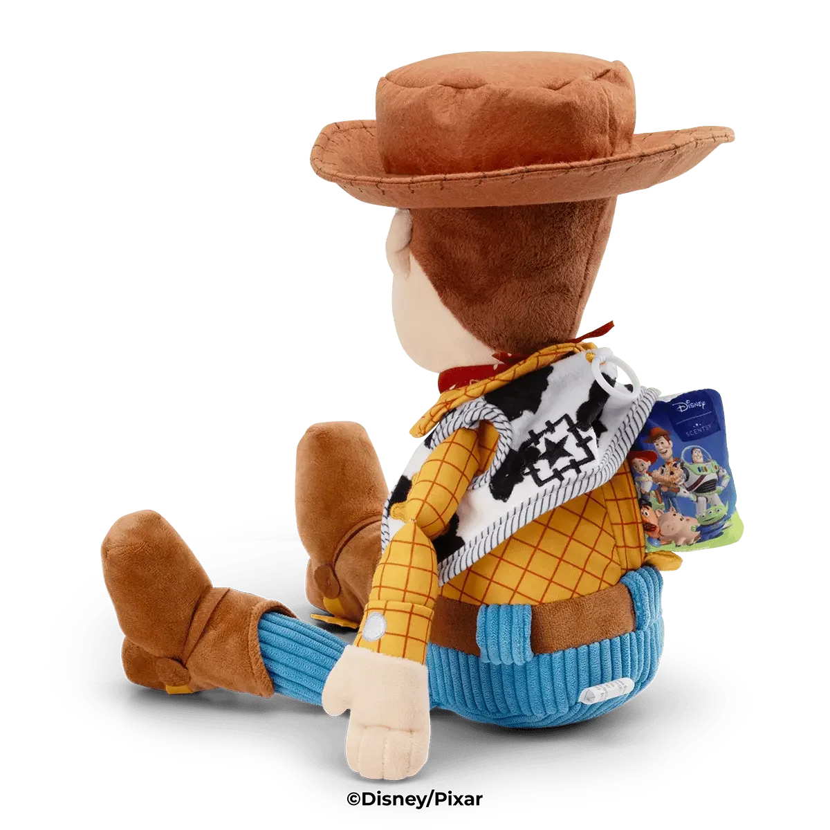 Woody Scentsy Buddy back view with Scent Pak inserted