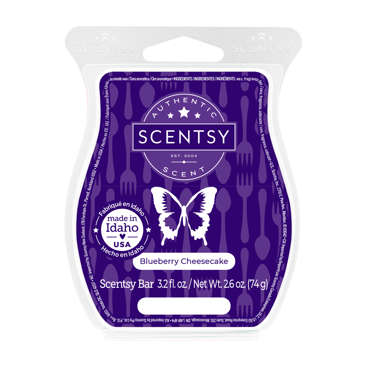 Blueberry Cheesecake Scentsy Wax Bar