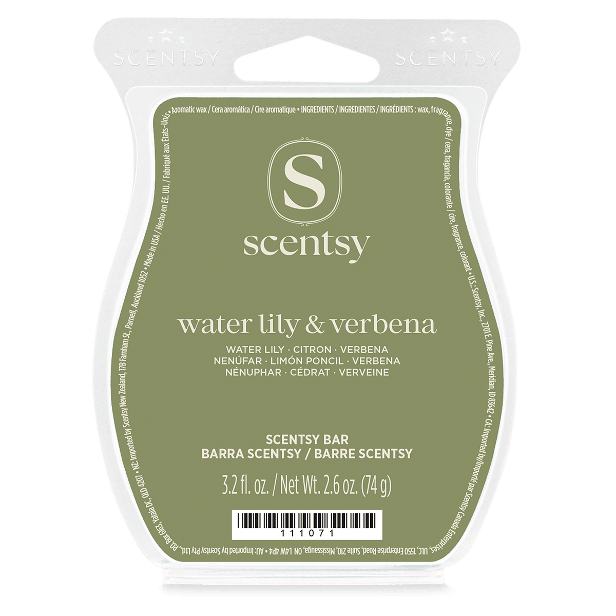 Water Lily & Verbena Scentsy Wax Bar