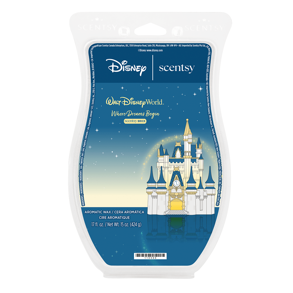 Where Dreams Begin Scentsy Brick fragrance from the Disney Cinderella Castle Scentsy collection