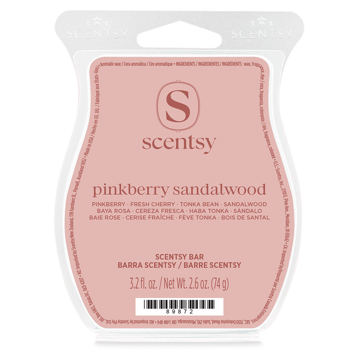 Pinkberry Sandalwood Scentsy Wax Bar