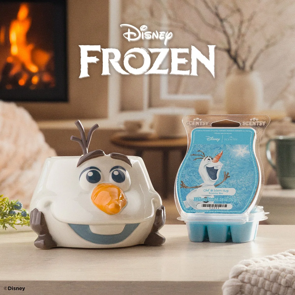 Disney Frozen Olaf Scentsy Warmer and fragrance collection