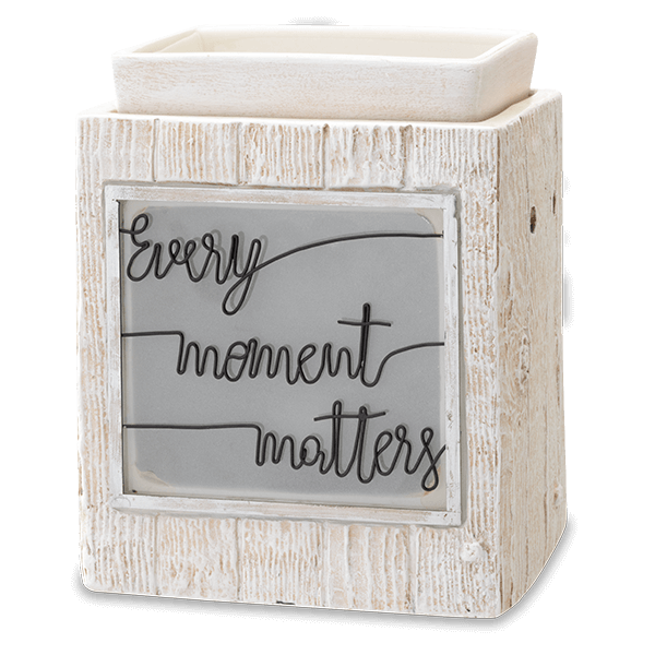 Every Moment Matters Scentsy Warmer with hand-lettered message