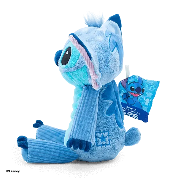 Stitch Scentsy Buddy with hidden zippered Scent Pak pouch side view