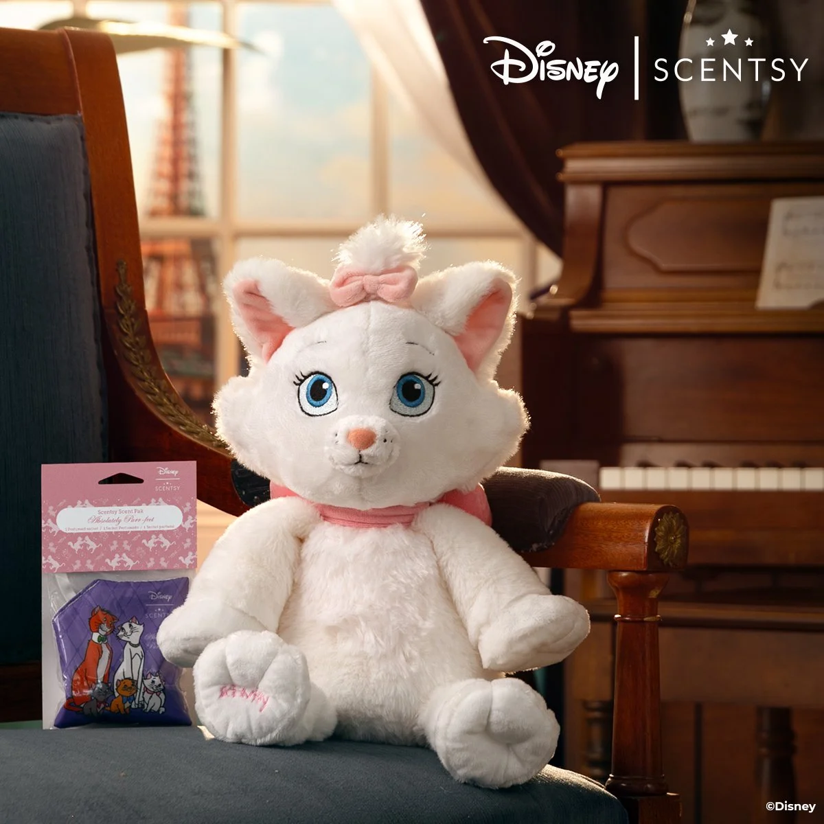 Disney Marie Scentsy Buddy with Absolutely Purr-fect Scent Pak