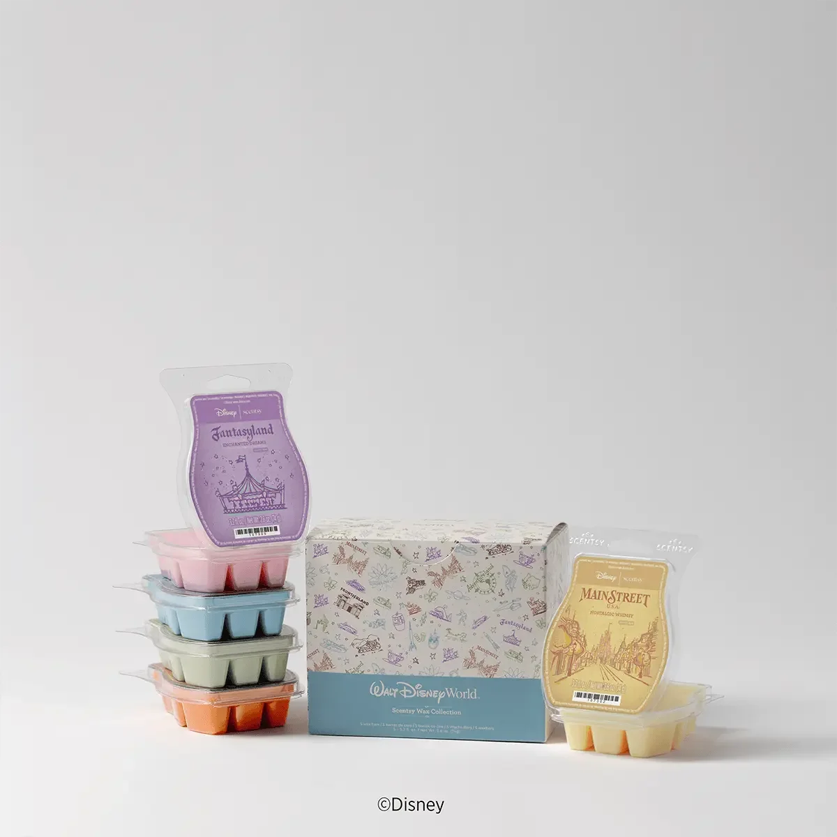 Walt Disney World® Scentsy Wax Collection gift box with five Magic Kingdom® inspired Scentsy Bars