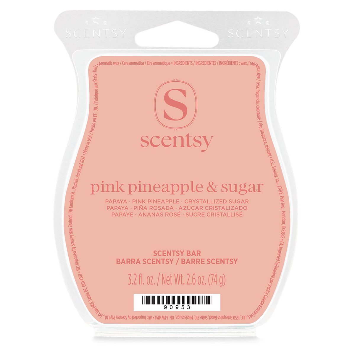 Pink Pineapple & Sugar Scentsy Wax Bar